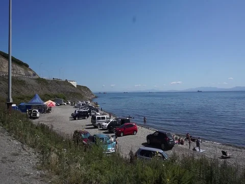 Autumn beach Vídeo Stock 80205080