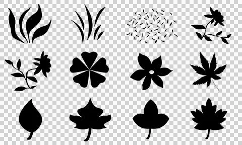 Autumn black set Stock Illustration