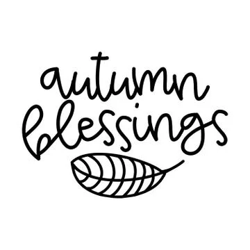 Autumn blessings Stock Illustration