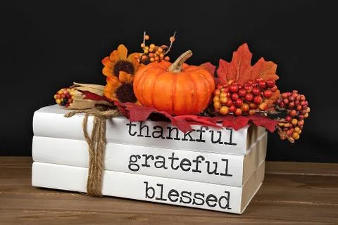 Autumn book stack Stock Photos