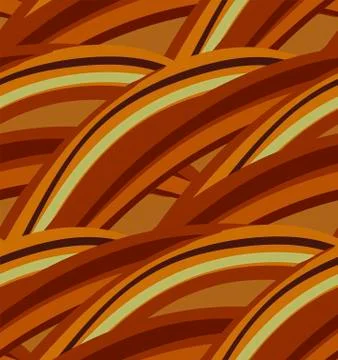 Autumn brown seamless pattern vector floral design primitive scandinavian Stock Illustration