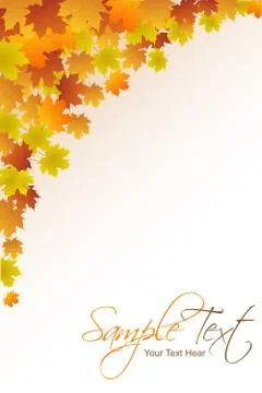 Autumn card Stock Illustration