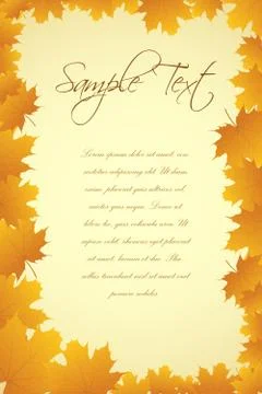 Autumn card Stock-Illustration