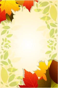 Autumn card Stock Illustration