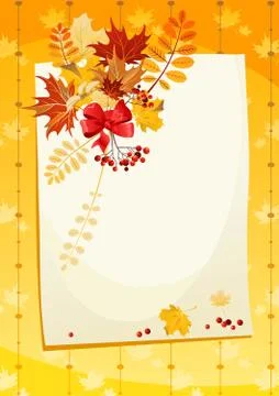 Autumn card Stock Illustration