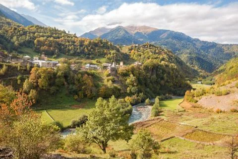 Autumn Caucasus Stock Photos