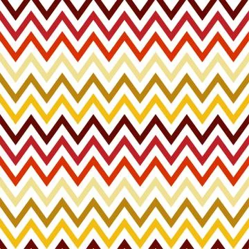 Autumn Chevron Pattern Stock Illustration