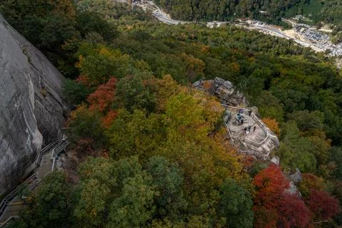 Autumn Cliffs Overlook 写真素材