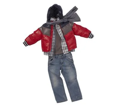 Autumn clothes for boy Stock-Fotos
