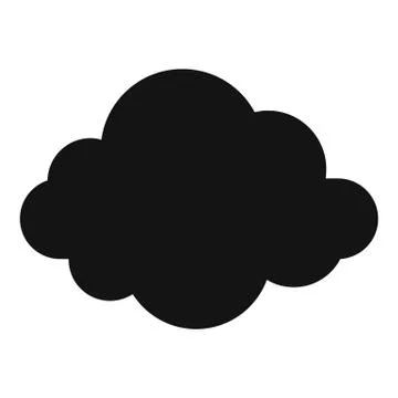 Autumn cloud icon, simple style. 스톡 일러스트