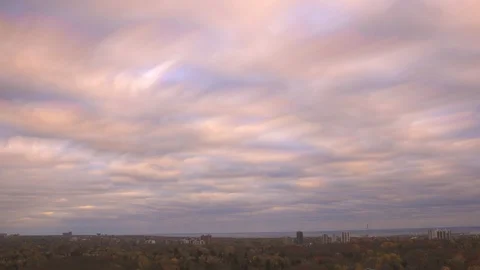 Autumn Clouds Over Fall Colors Time Lapse Stock Footage 116157242