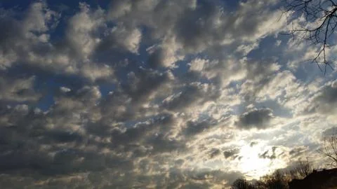 Autumn clouds Stock Photos