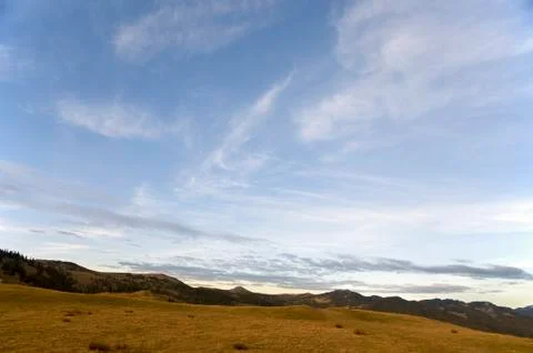 Autumn cloudscape Stock Photos