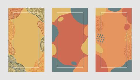 Autumn colors flat design vector background fall Stock Illustration