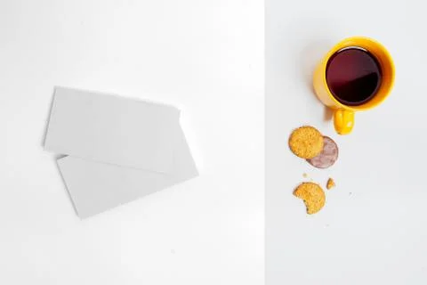 Autumn composition flat lay. Comfortable and cozy autumn, lifestyle concept. Stock Photos