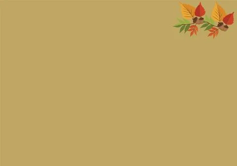 Autumn composition. Pattern made of dried leaves. Flat lay, top view Stock Illustration