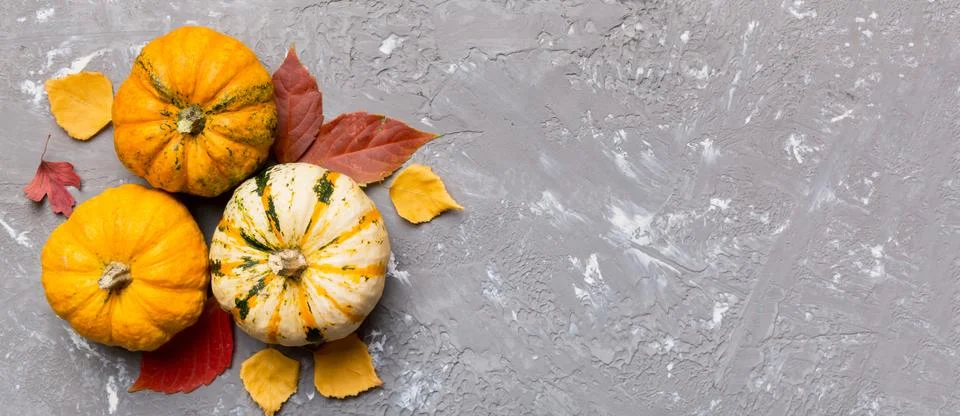 Autumn composition. Pattern made of dried leaves and other design accessories Stock Photos