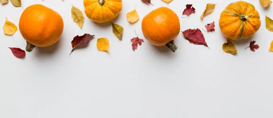 Autumn composition. Pattern made of dried leaves and other design accessories Stock Photos