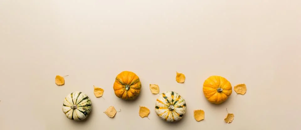 Autumn composition. Pattern made of dried leaves and other design accessories 写真素材