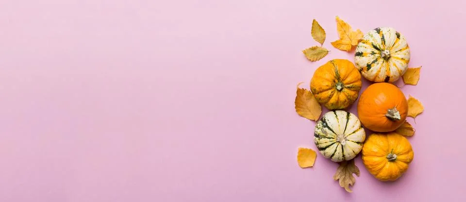 Autumn composition. Pattern made of dried leaves and other design accessori.. Stock Photos