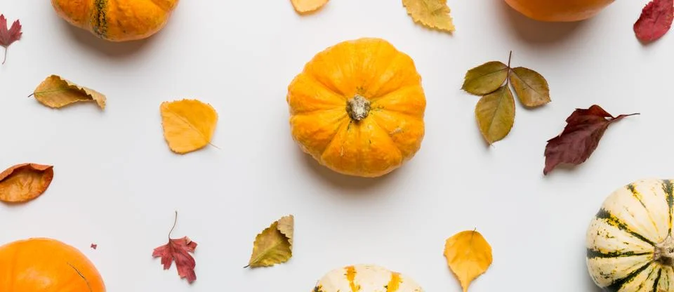 Autumn composition. Pattern made of dried leaves and other design accessori.. Stock Photos