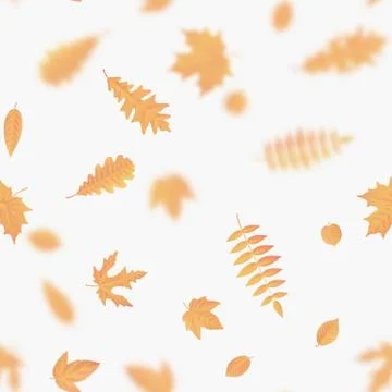 Autumn composition. Seamless autumn maple leaves pattern. EPS 10 Illustrazione stock