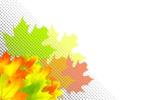 Autumn corner Illustrazione stock