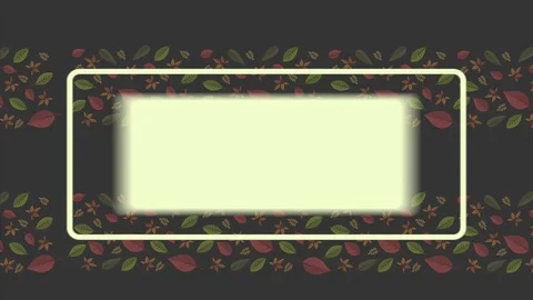 Autumn day with frame animation background Stock Footage 94886507