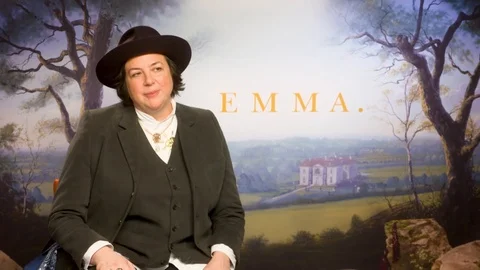 Autumn de Wilde being interviewed about movie "Emma" - London 2020 Video stock 125805128