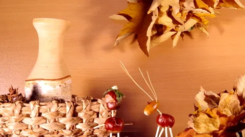 Autumn decor Stock Footage 32242571
