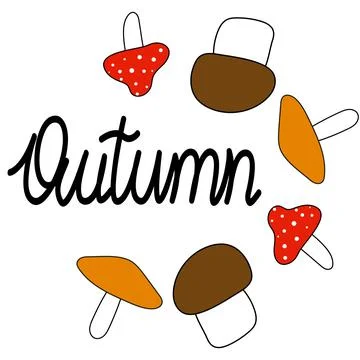 Autumn decoration design pattern Stock Illustration