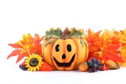 Autumn decorations Stock Photos