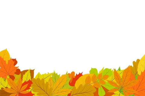 Autumn design background with leaves falling from the tree. EPS10 Stock Illustration
