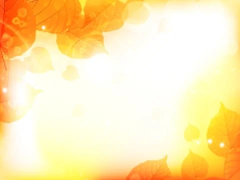 Autumn design background with leaves Stock Illustration