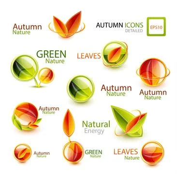 Autumn design elements Illustrazione stock