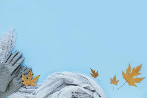 Autumn design second hand idea, zero waste, eco friendly concept Stock Photos
