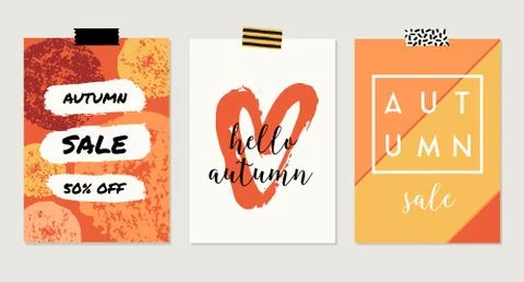 Autumn Designs Collection Stock Illustration