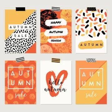 Autumn Designs Collection Stock Illustration