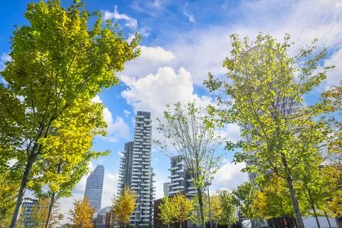 Autumn in downtown Stock Photos