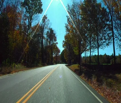 Autumn drive 1 Stock Footage 565058