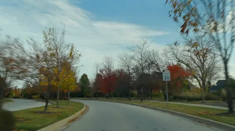 Autumn Drive Video stock 32969176
