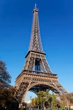 Autumn eiffel tower Stock Photos