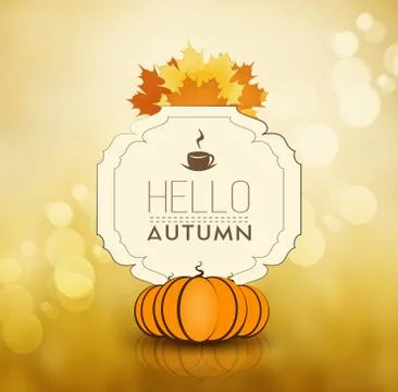Autumn Fall Background Illustrazione stock
