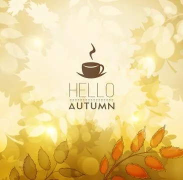 Autumn Fall Background Stock Illustration