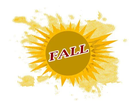 Autumn Fall Fun Splash Illustrazione stock