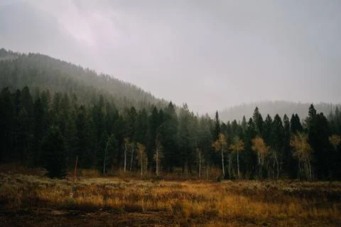 Autumn Fall Mountain Range Stock Photos