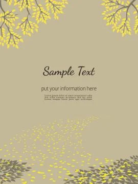 Autumn Fall poster Stock Illustration