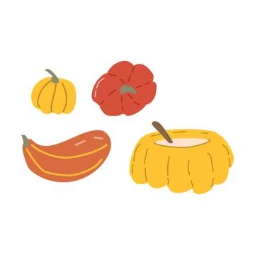 Autumn fall thanksgiving elements collection with harvest icons Stockillustratie
