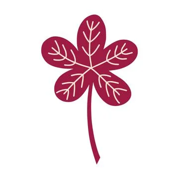 Autumn fallen leaf . Vector illustration Stock Illustration