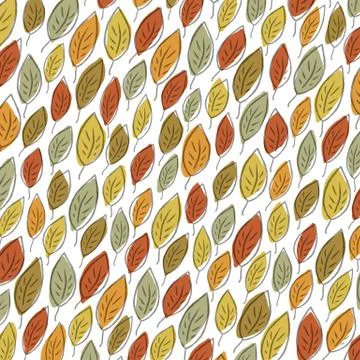 Autumn fallen leaves pattern. Element for holiday greeting cards designs イラスト素材